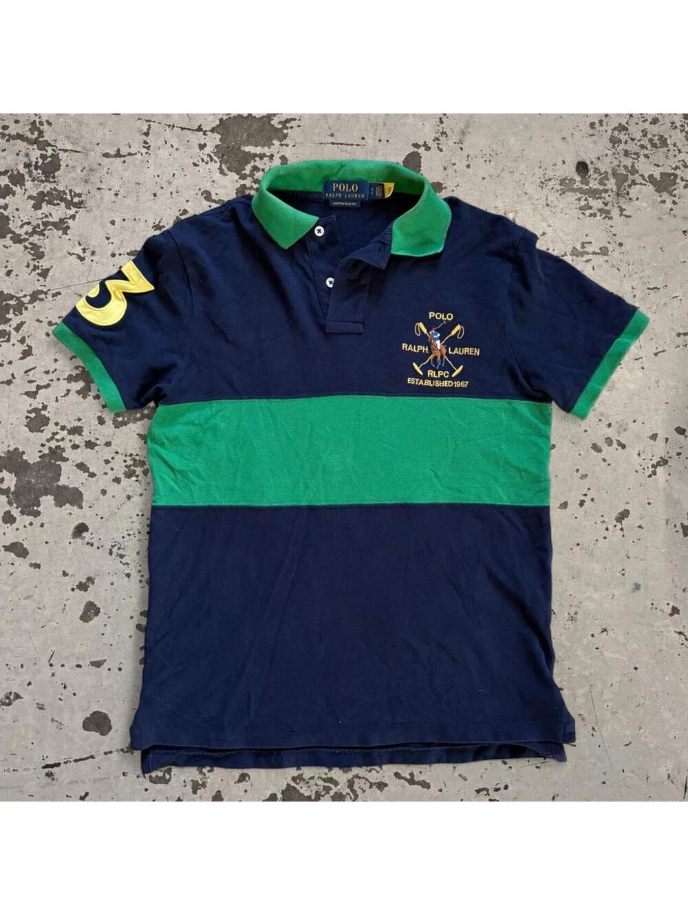 Mens Vintage Polo Ralph Lauren Striped Shirt Size S